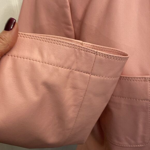 Dana Buchman 100% leather jacket, size 12 - Picture 4 of 10